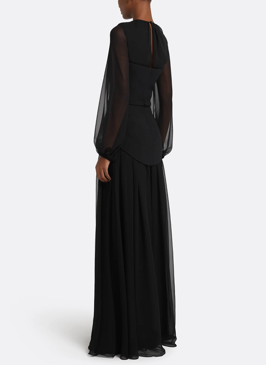 Finley Long Dress in Black - Safiyaa