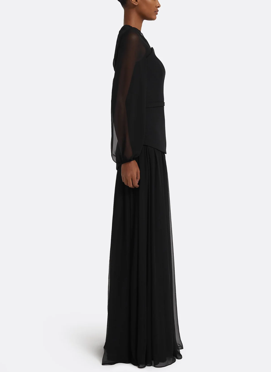 Finley Long Dress in Black - Safiyaa