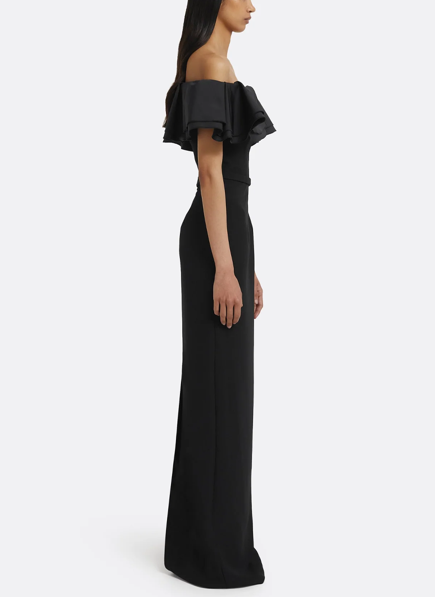 Ryan Crepe Gown - Safiyaa