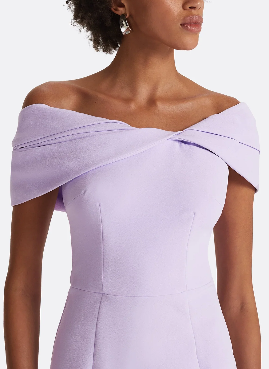 Rossa Verbena Long Dress in Verbena - Safiyaa