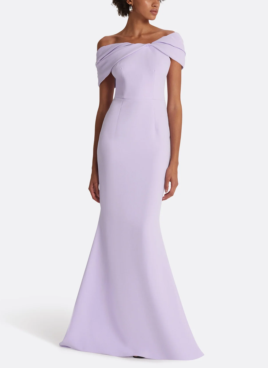 Rossa Verbena Long Dress in Verbena - Safiyaa