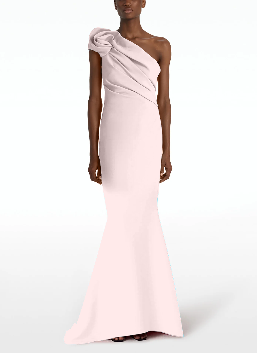 Tanna One Shoulder Drape Gown