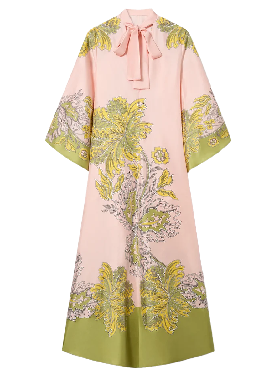 Magnifico Dress in Swathe Placée Pink in Silk Twill - La DoubleJ