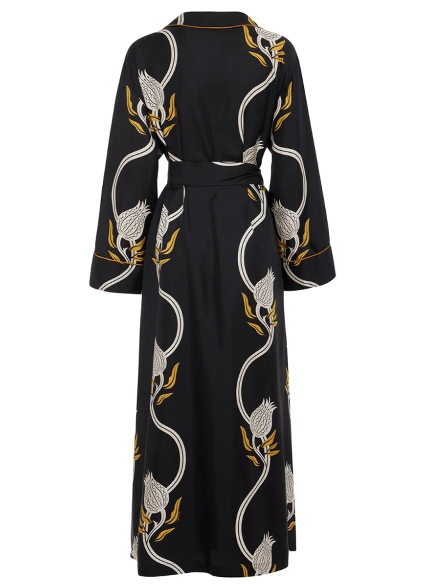 Midnight Dress in Silk Twill