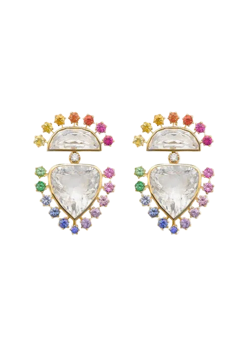 Daystar Earrings, Rainbow