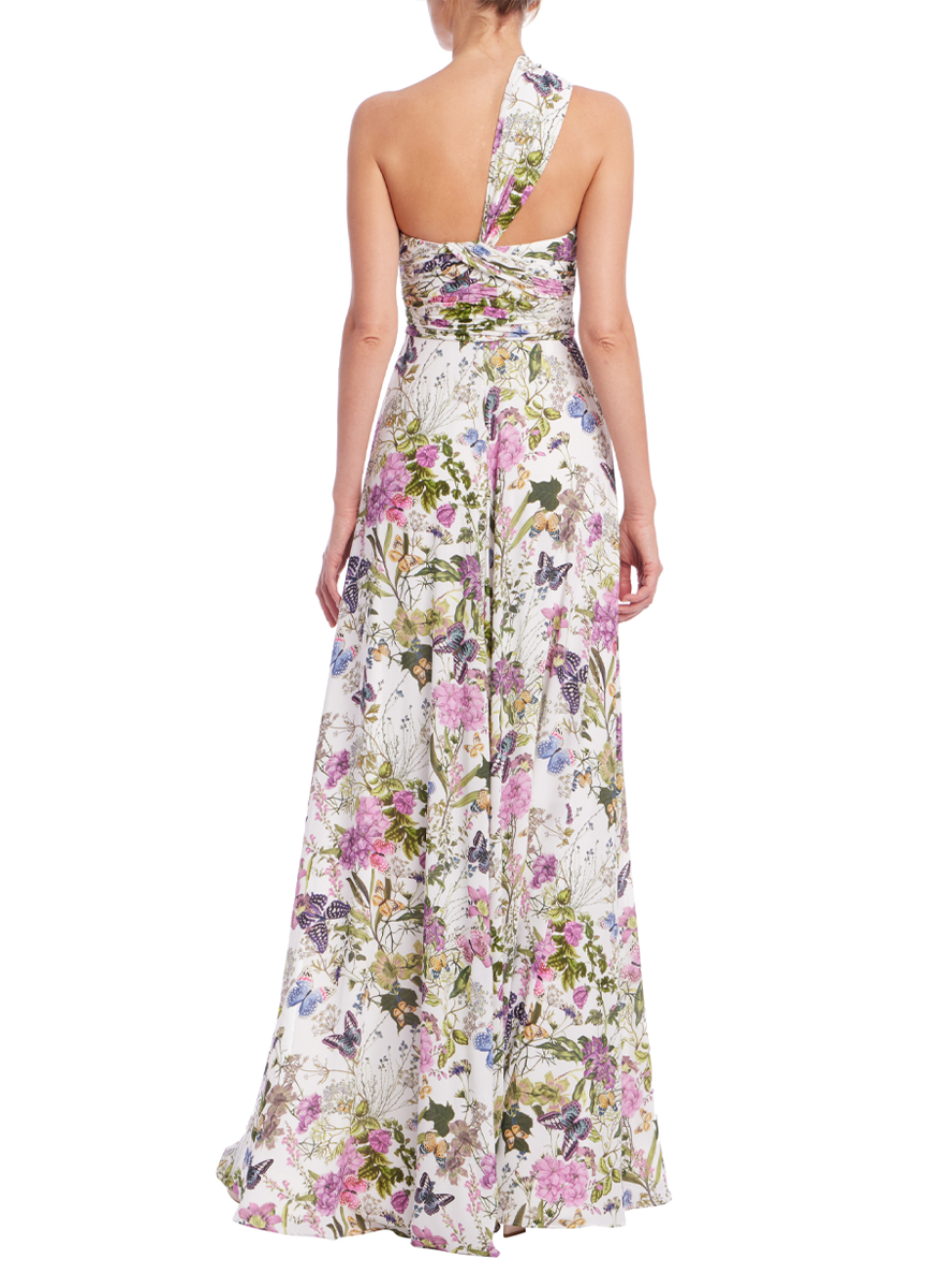 One Shoulder Butterly Gown - Badgley Mischka