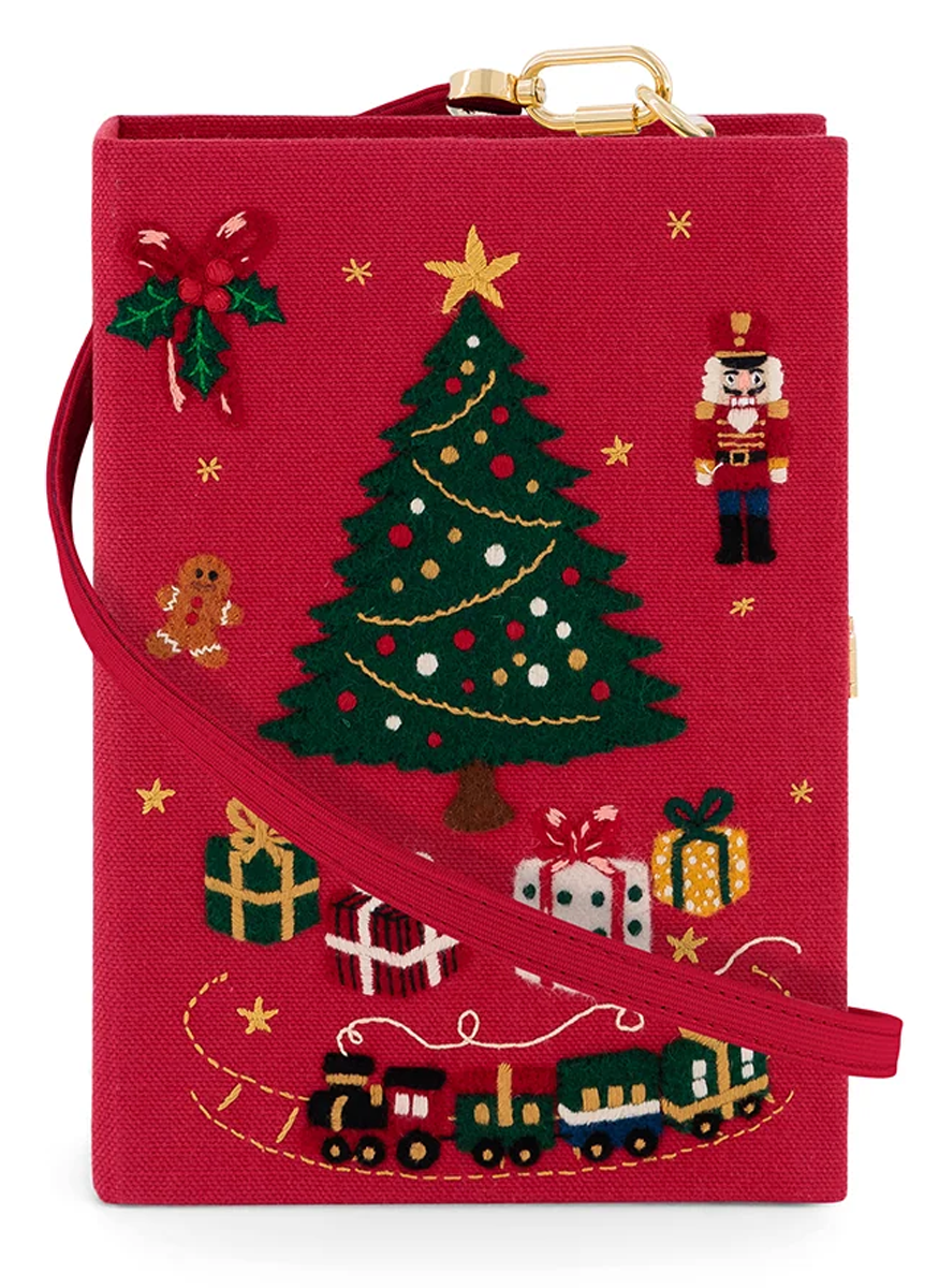 'Christmas Holidays' Book Clutch with Strap