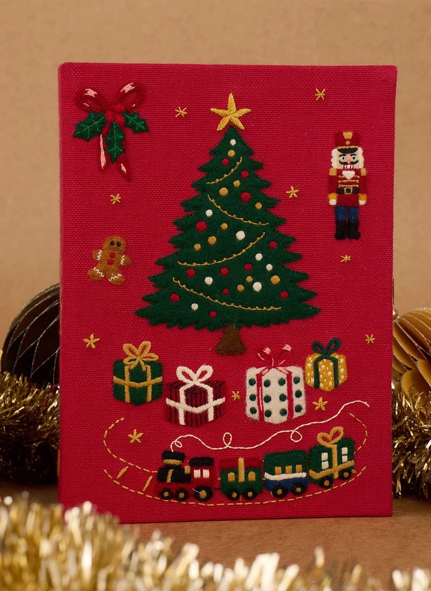'Christmas Holidays' Book Clutch with Strap