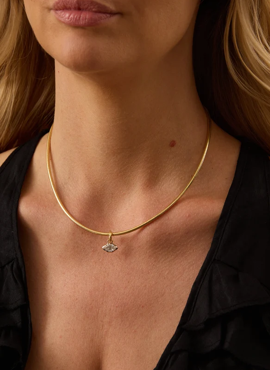Essence Decagon Diamond Necklace - sara weinstock