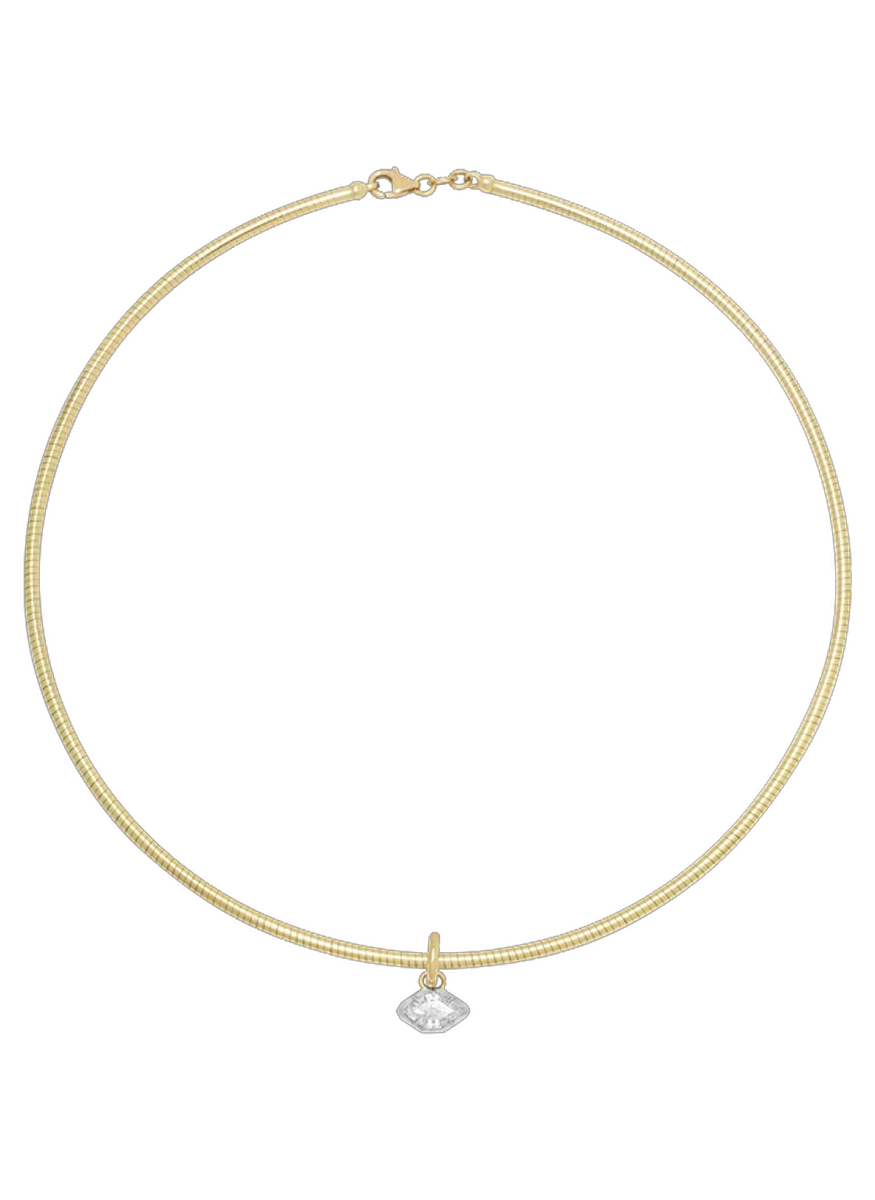 Essence Decagon Diamond Necklace - sara weinstock