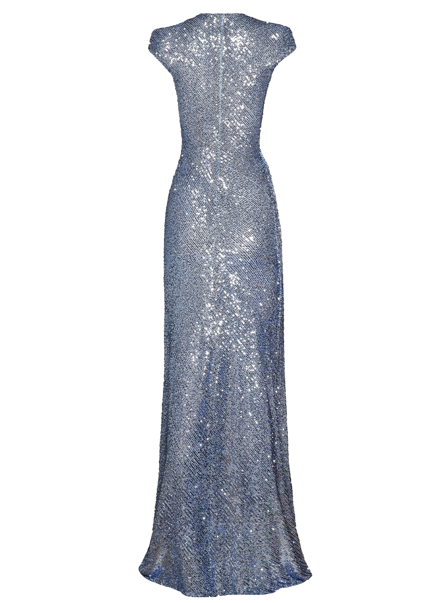 Sequin Draped Gown - Naeem Khan