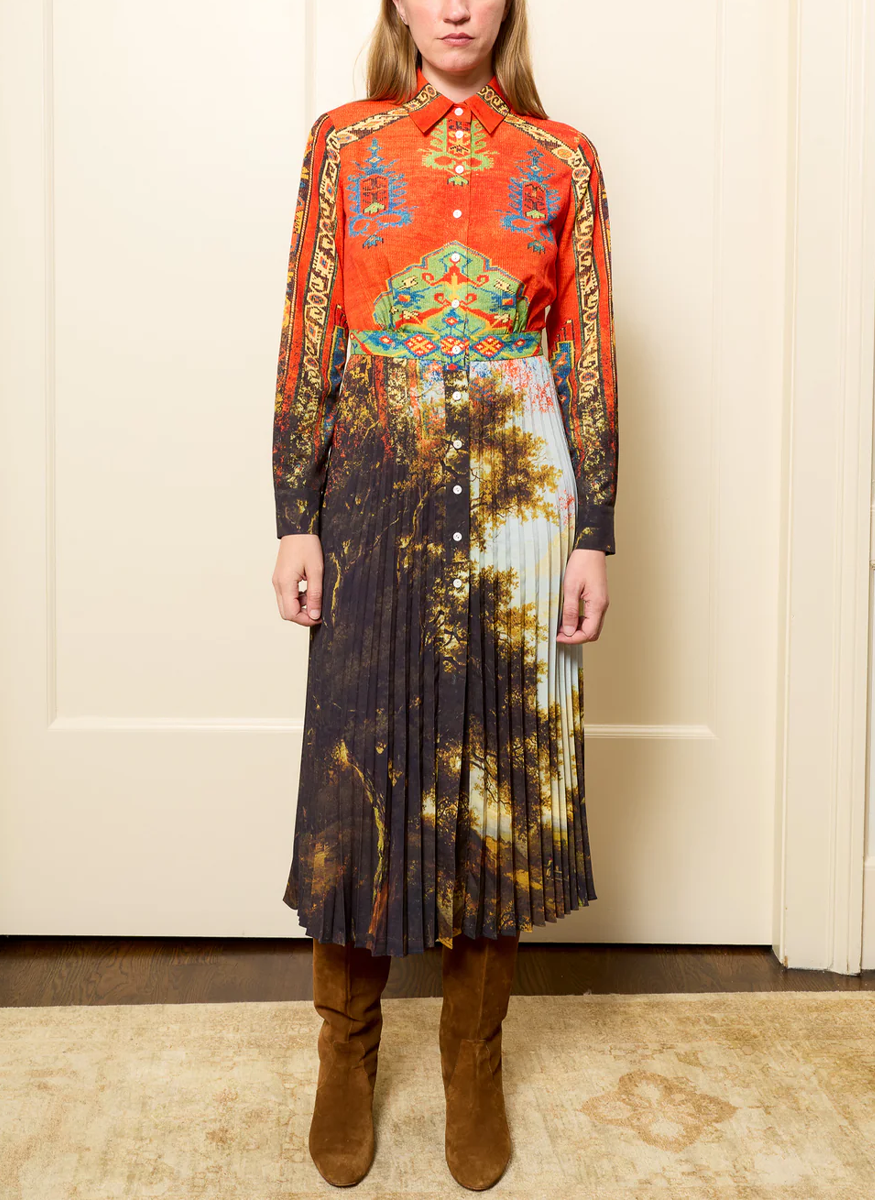Molly Pleated Dress - Lingua Franca