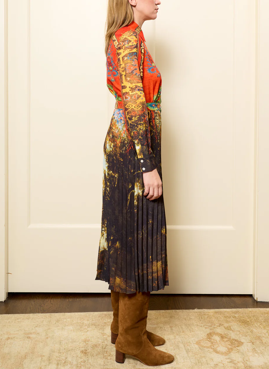 Molly Pleated Dress - Lingua Franca