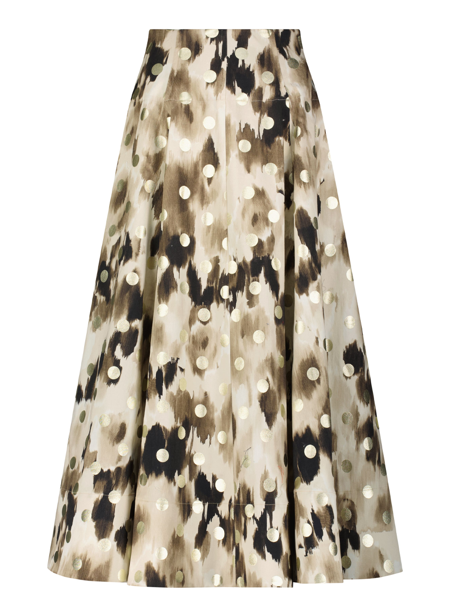 Ikat Polka Dot Parker Skirt - Lela Rose