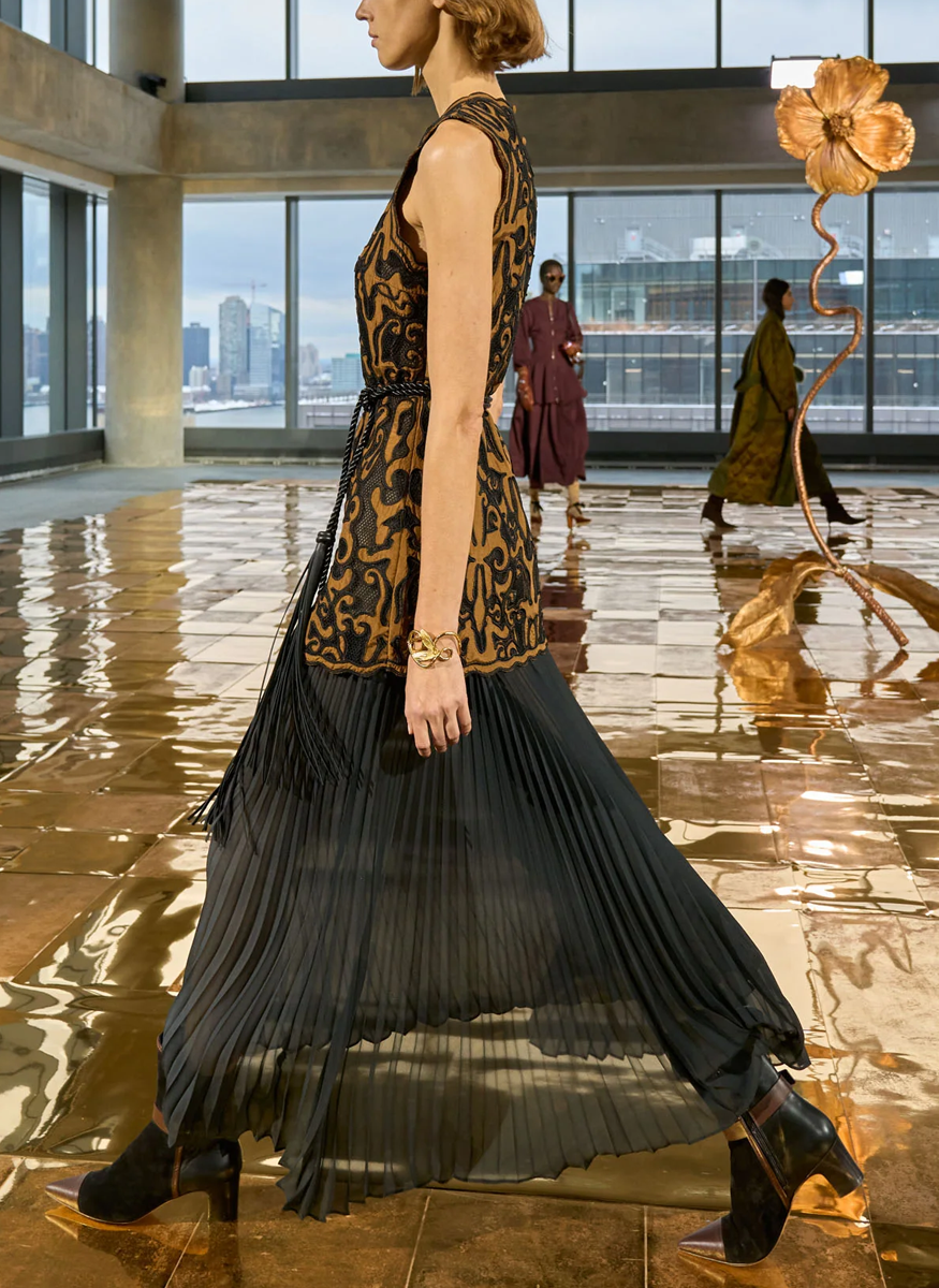 Auryn Applique Sleeveless Long Dress - Ulla Johnson