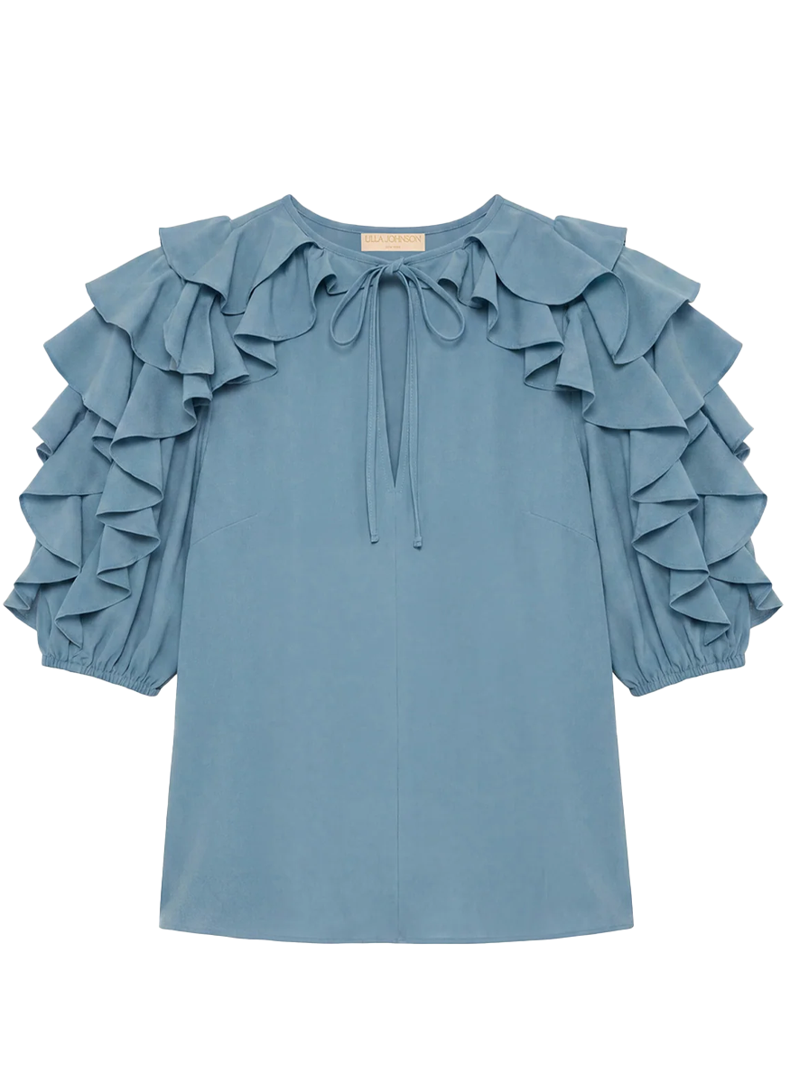 Josephine Short Sleeve Silk Top