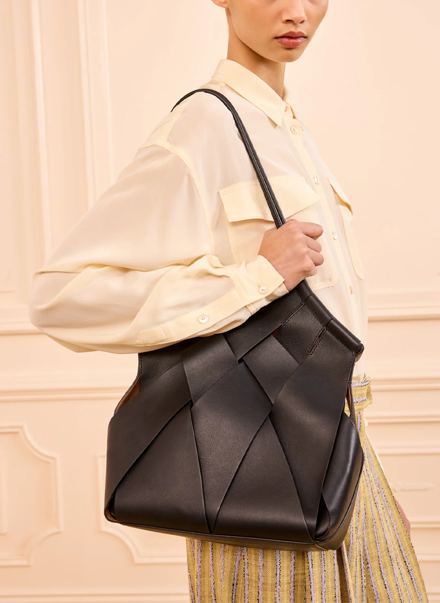 Charlotte Shoulder Bag in Noir - Ulla Johnson