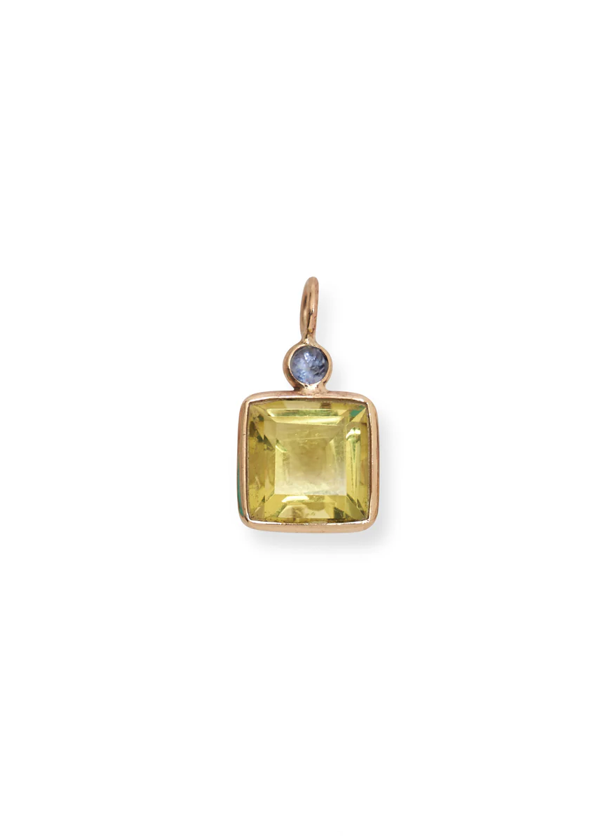 Lemonquartz Necklace Charm - Lizzie Fortunato