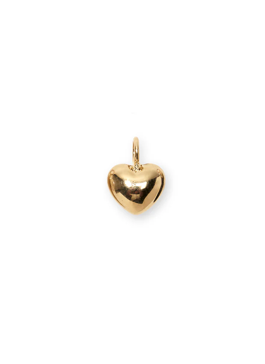 14K Gold Heart Charm