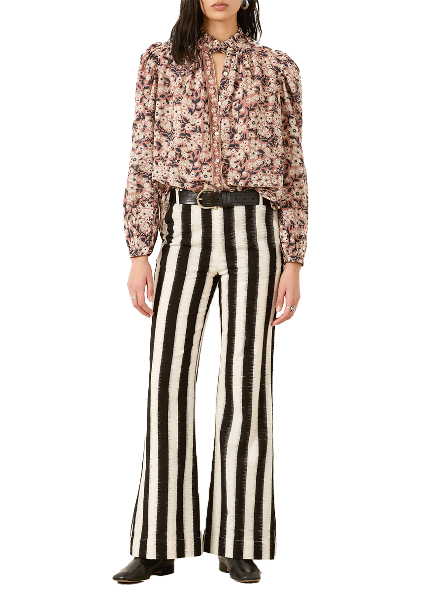 Annabel Sepia Floral Shirt