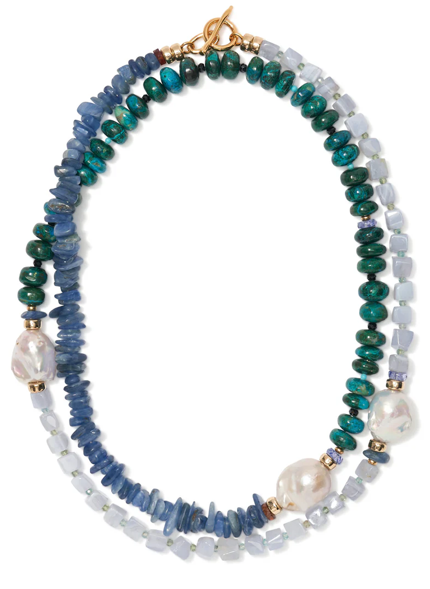 Cabana Necklace, Peacock