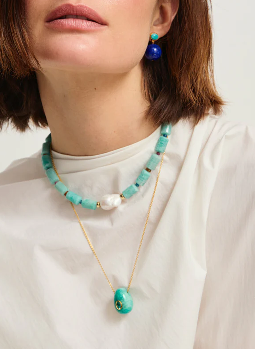 Curio Necklace, Amazonite