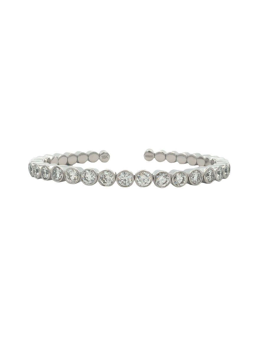 Flexible Diamond Cuff, Larger Diamonds
