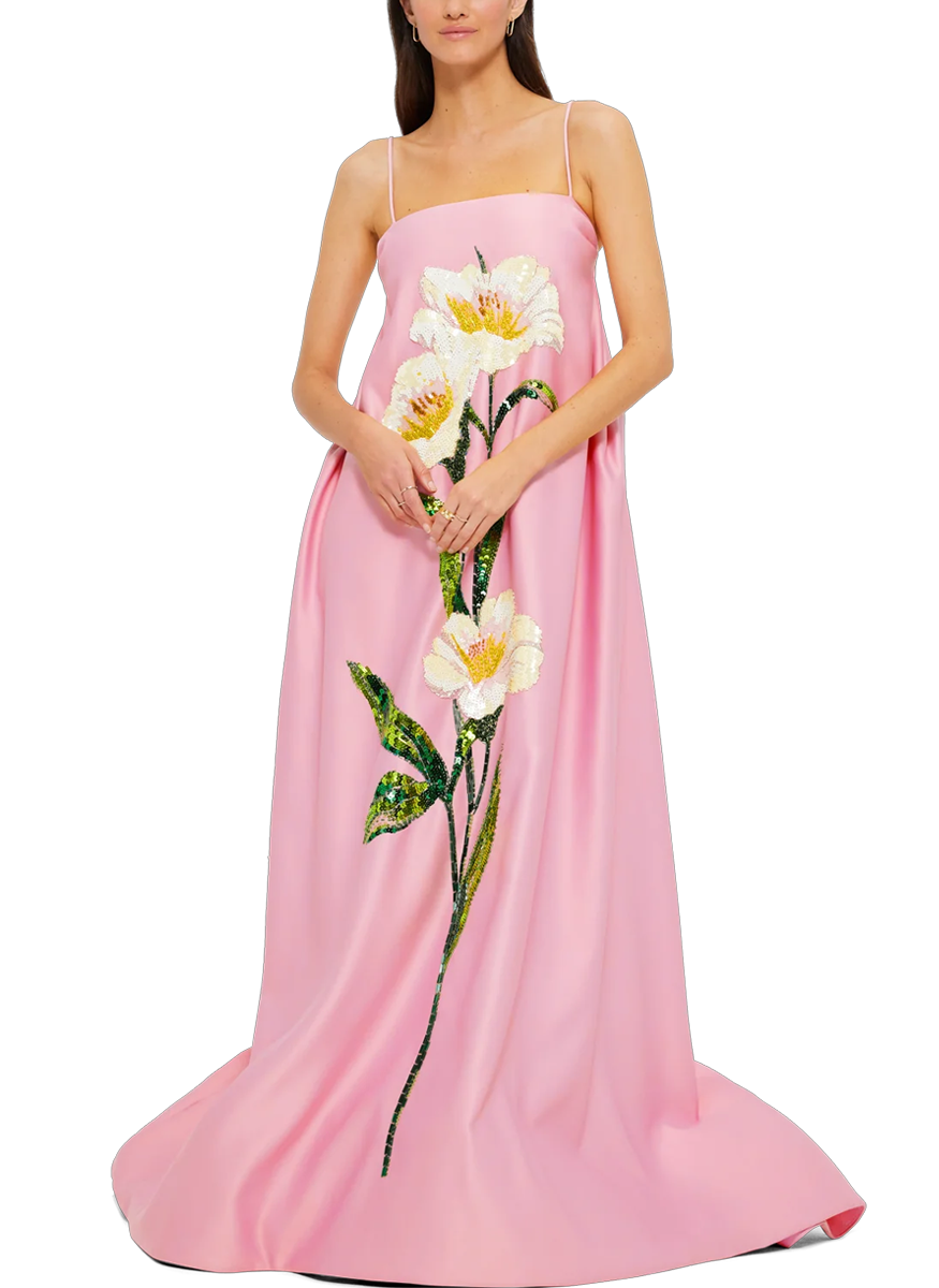 Frances Appliqué Maxi Dress