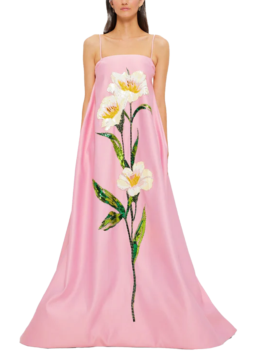 Frances Appliqué Maxi Dress - Leo Lin