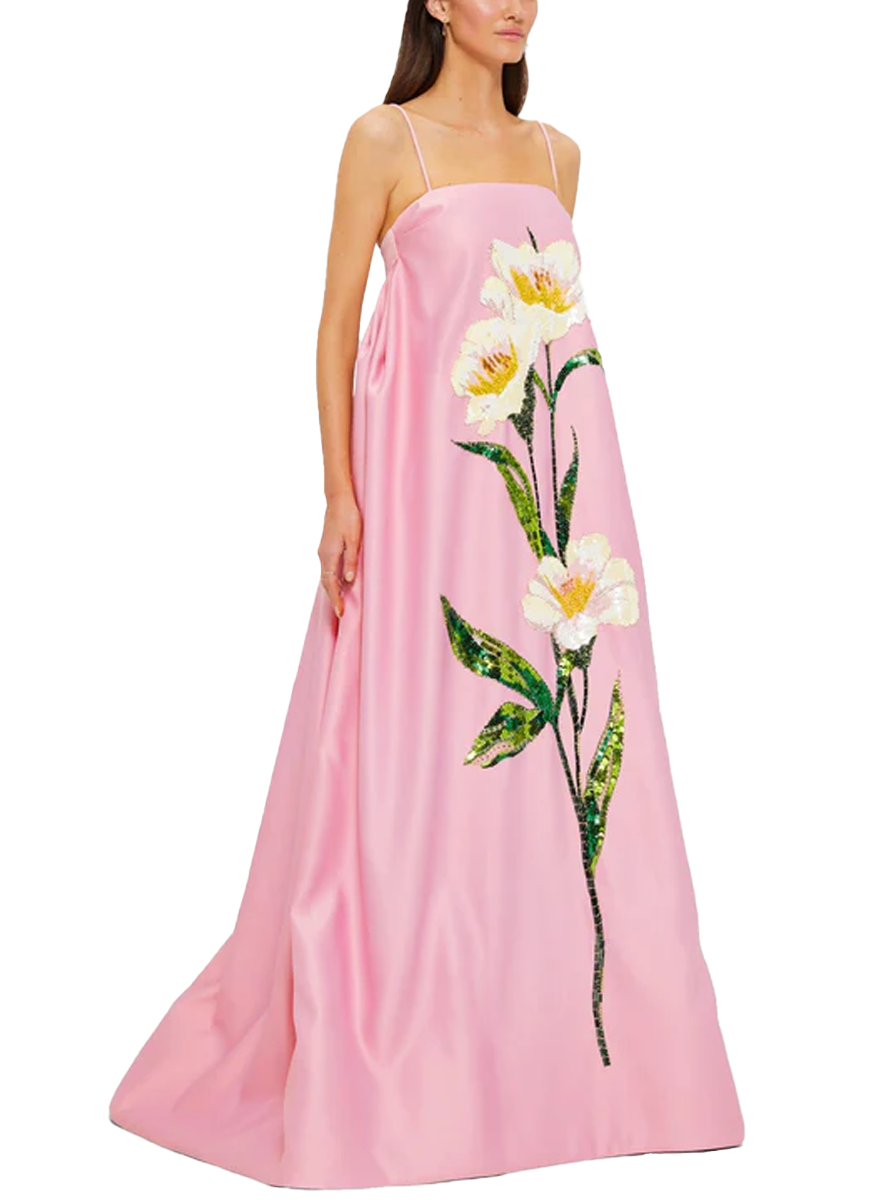 Frances Appliqué Maxi Dress - Leo Lin