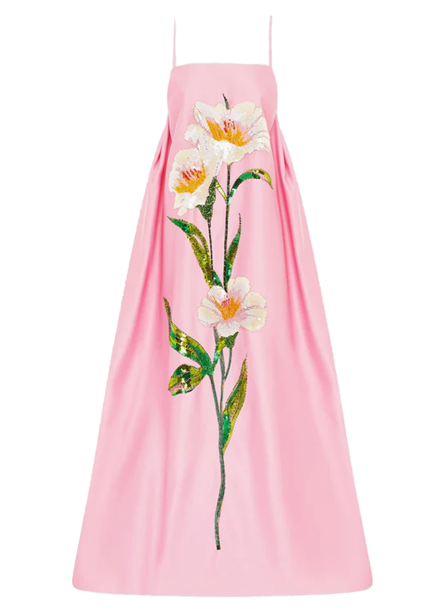 Frances Appliqué Maxi Dress