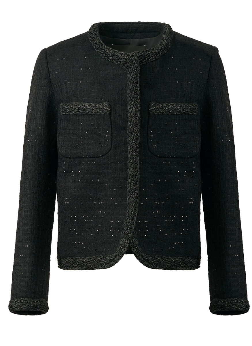 Sequin Crewneck Jacket - Fabiana Filippi
