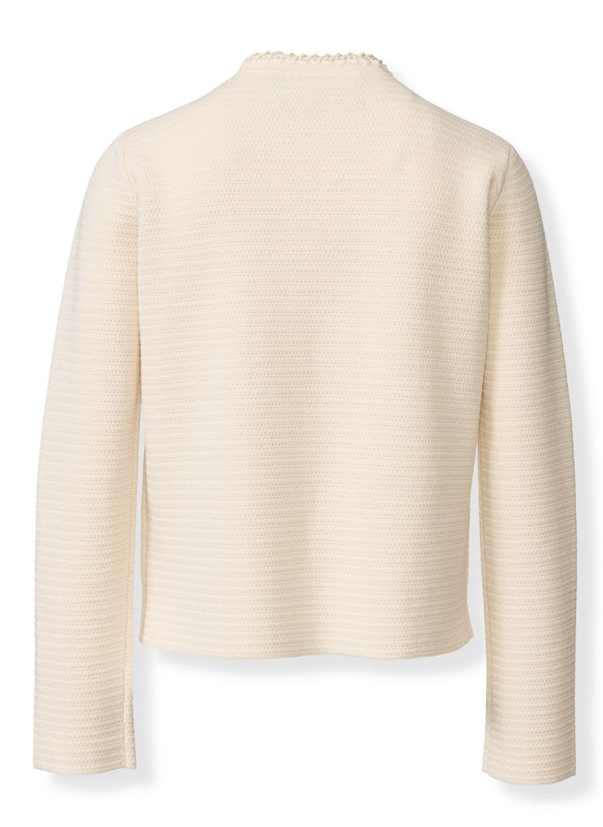 Cotton Wool Crew Neck Jacket