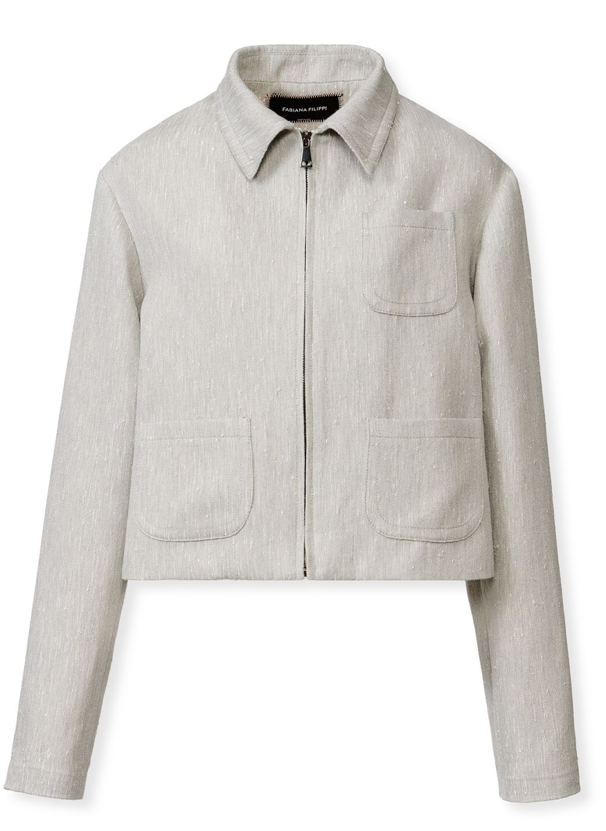 Boxy Jacket in Drop Fil Coupé Tailoring