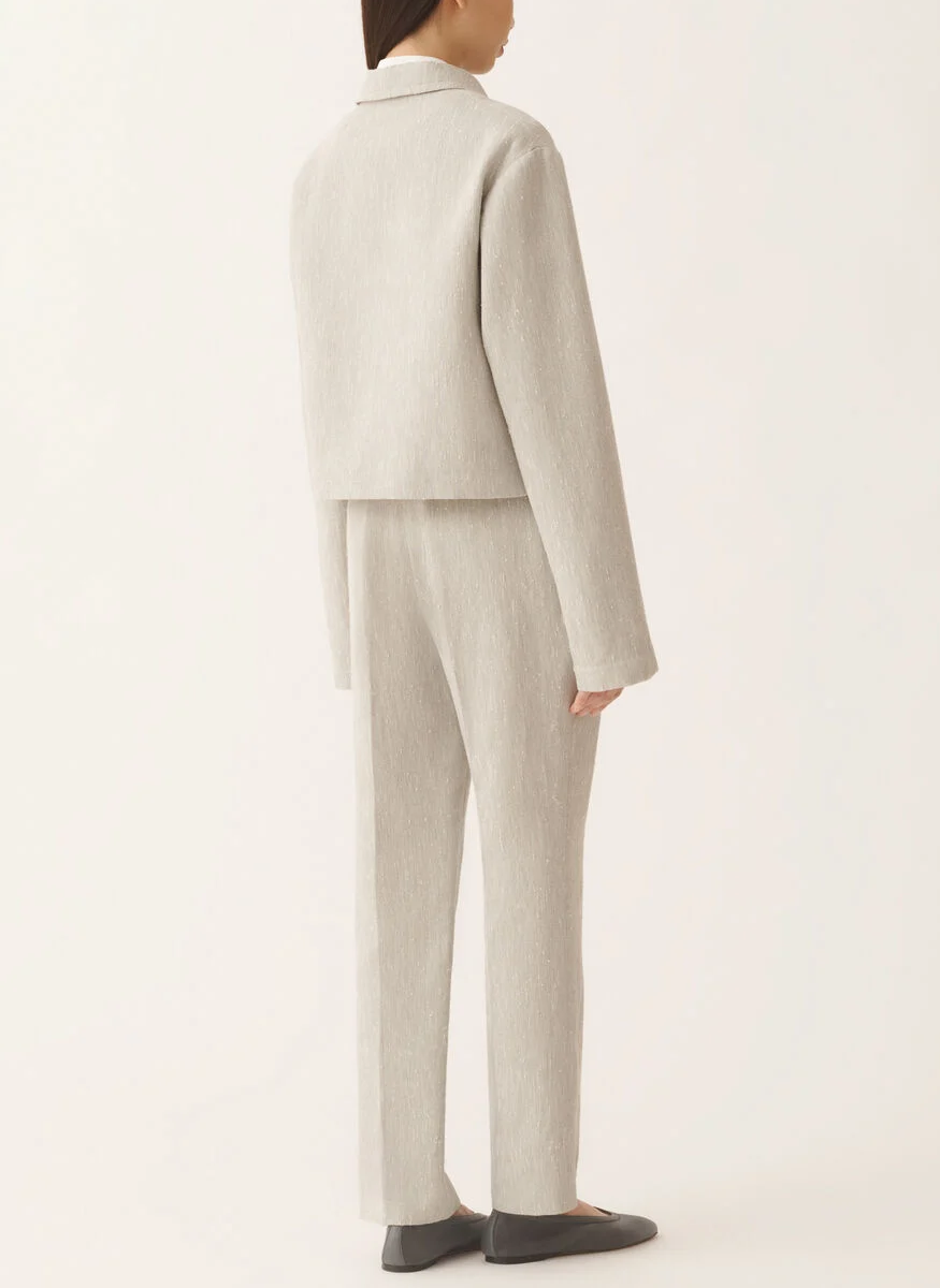 Montefalco Pants in Ice Fil Coupé Goccia Tailoring - Fabiana Filippi