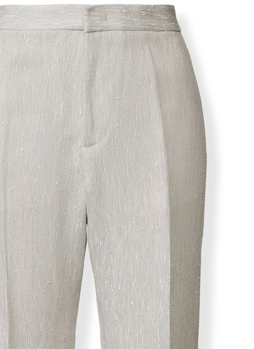 Montefalco Pants in Ice Fil Coupé Goccia Tailoring - Fabiana Filippi