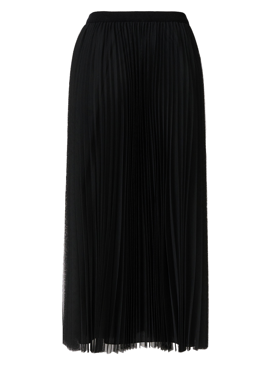 Pleated Tulle Midi Skirt - Fabiana Filippi