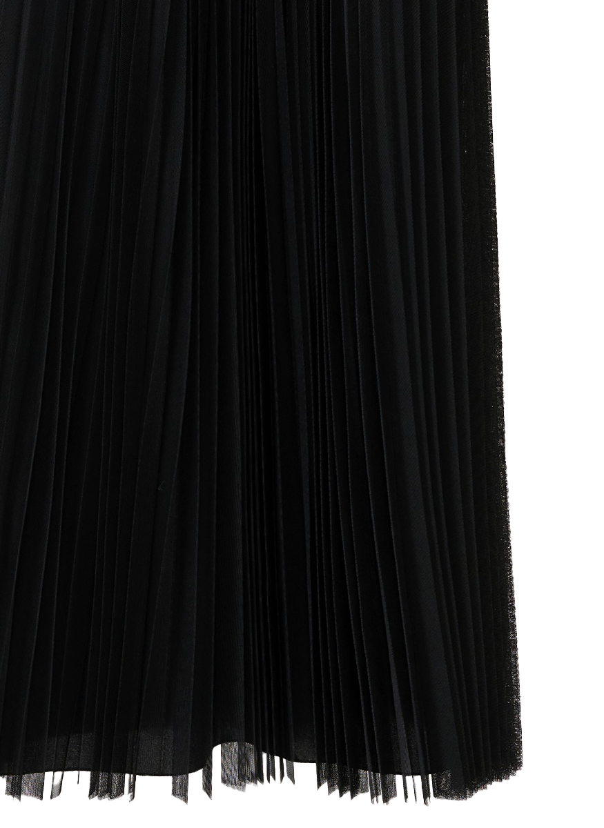 Pleated Tulle Midi Skirt - Fabiana Filippi
