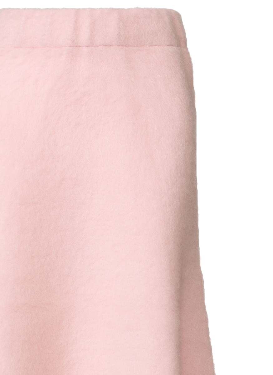 Brushed Mohair Flared Midi Skirt - Fabiana Filippi