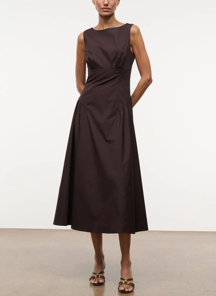 Gwen Dress in Earth - STAUD