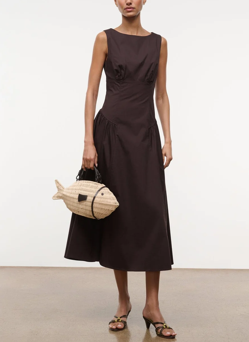 Gwen Dress in Earth - STAUD