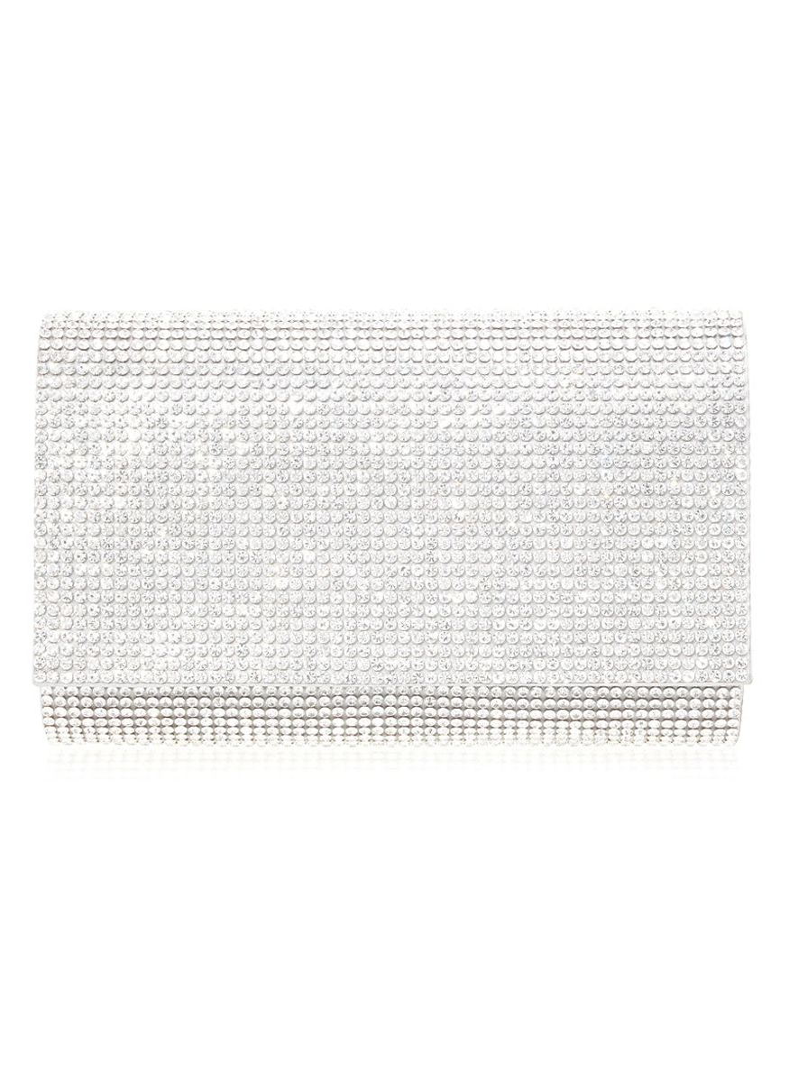 Fizzy Crystal Clutch in Rhine with Chain