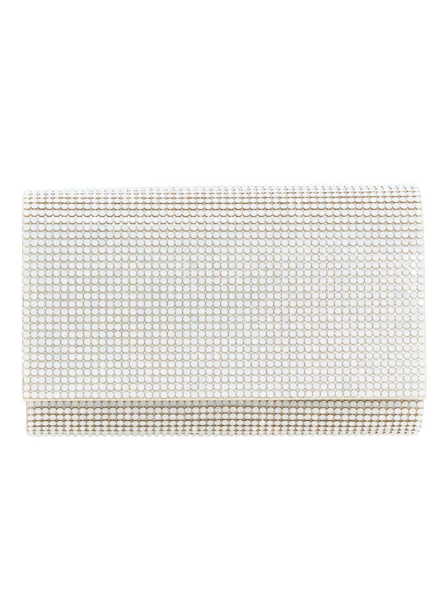 Fizzy Crystal Clutch in Opal