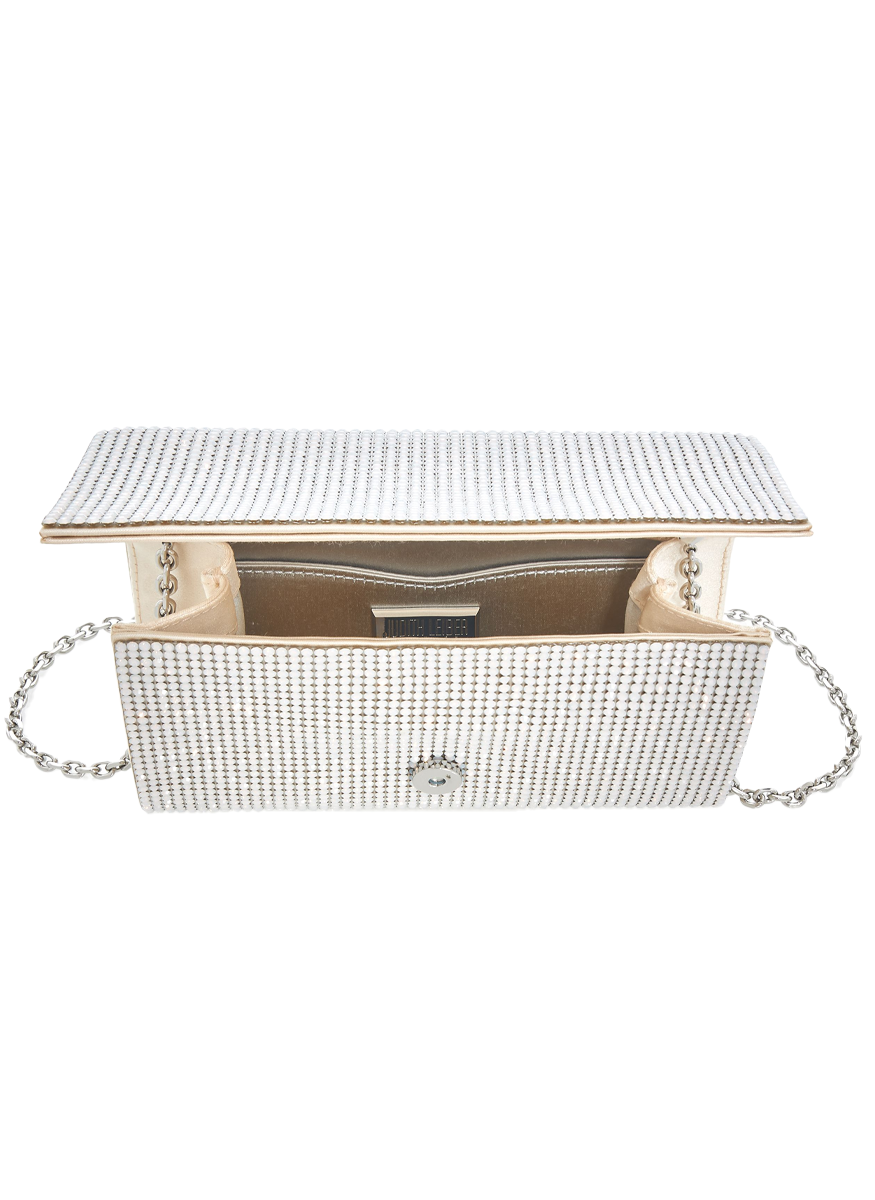 Fizzy Crystal Clutch in Opal - Judith Leiber Couture