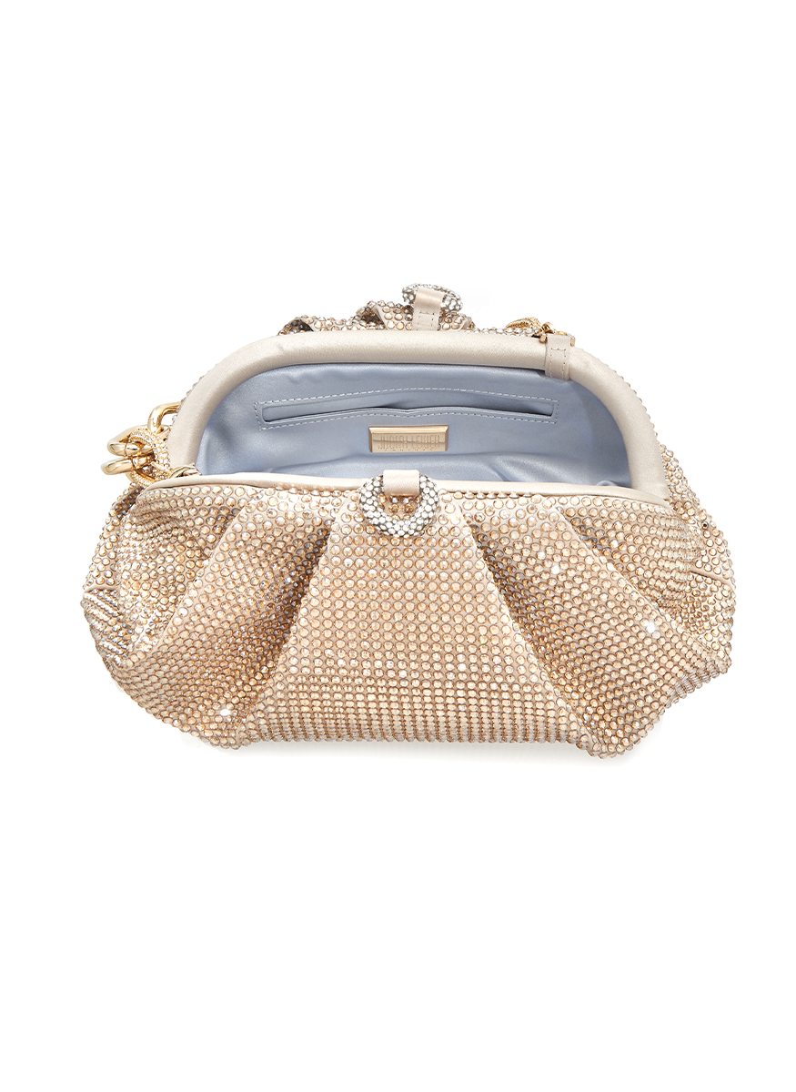 Gemma Fullbead Crystal Bag in Prosecco - Judith Leiber Couture