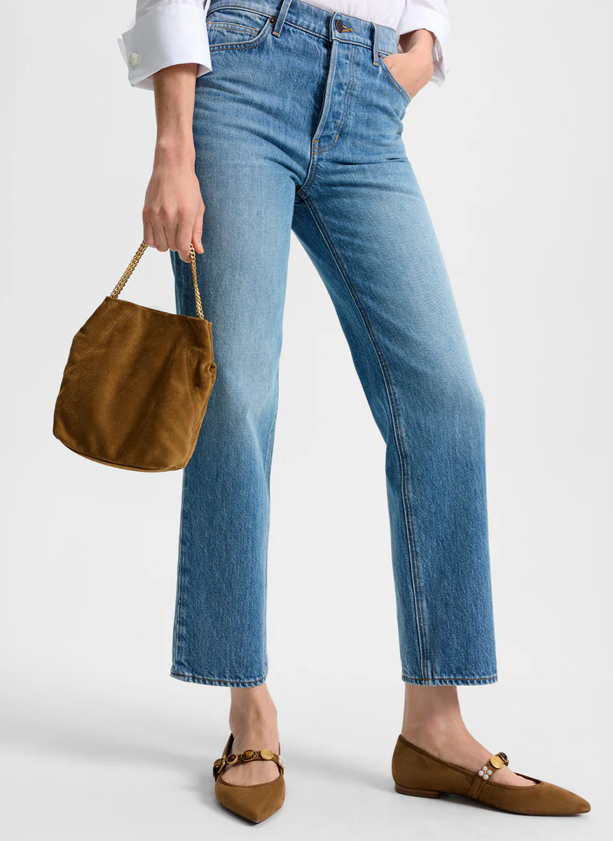 Small Suede Slouch Shoulder Bag - Veronica Beard