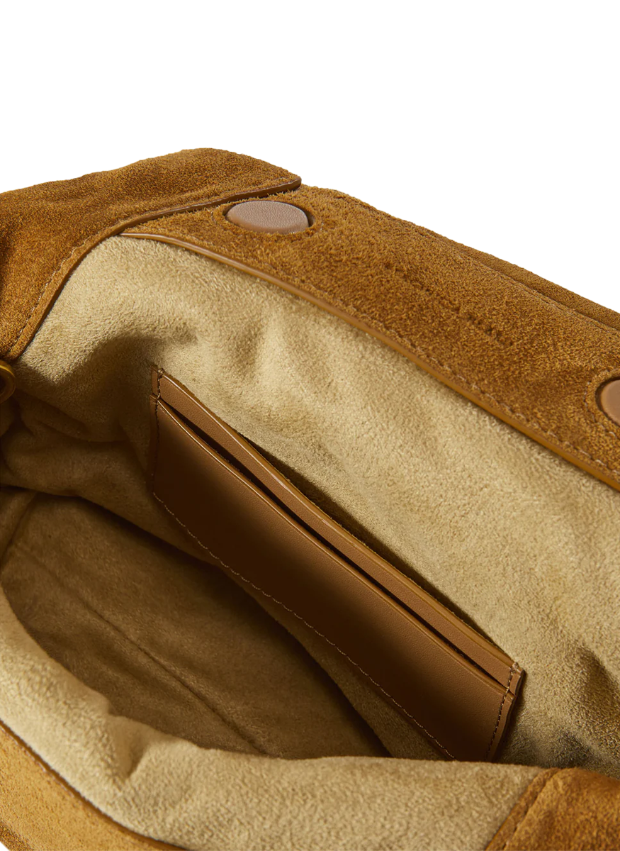 Small Suede Slouch Shoulder Bag - Veronica Beard