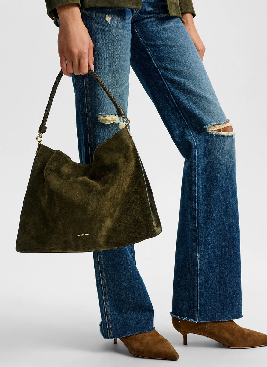 Suede Vida Shoulder Bag
