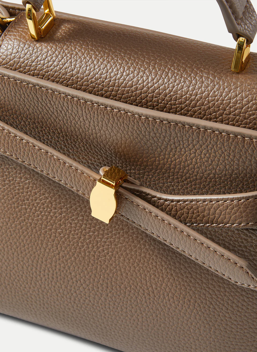 Dash Top Handle Bag in Bark - Veronica Beard