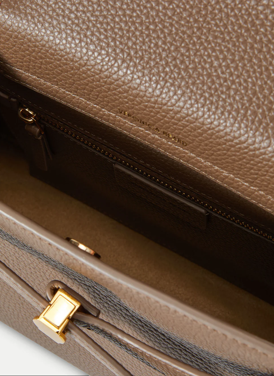 Dash Top Handle Bag in Bark - Veronica Beard